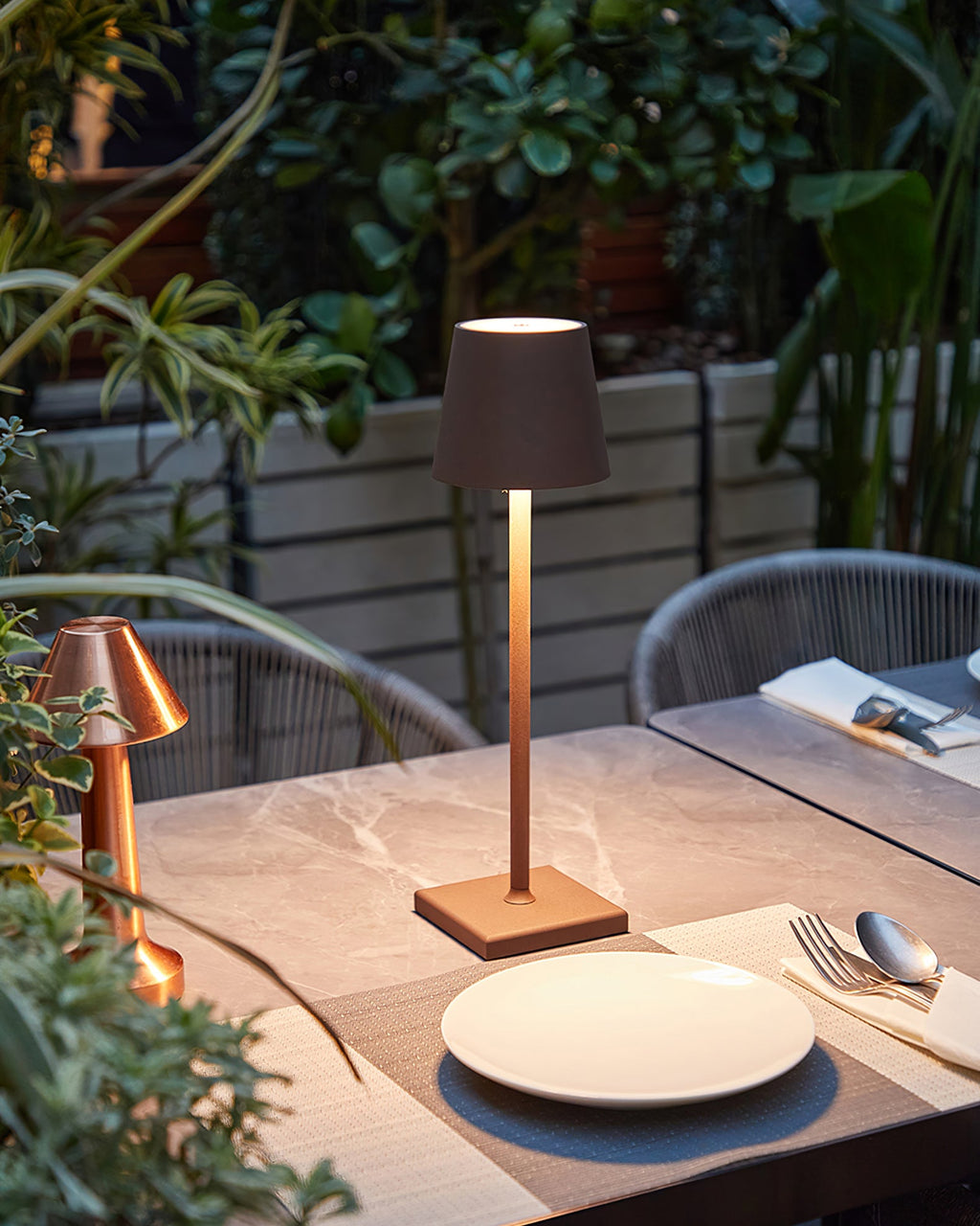LED Battery-Powered Table Lamp with Built-in Rechargeable Design for Indoor & Outdoor Use