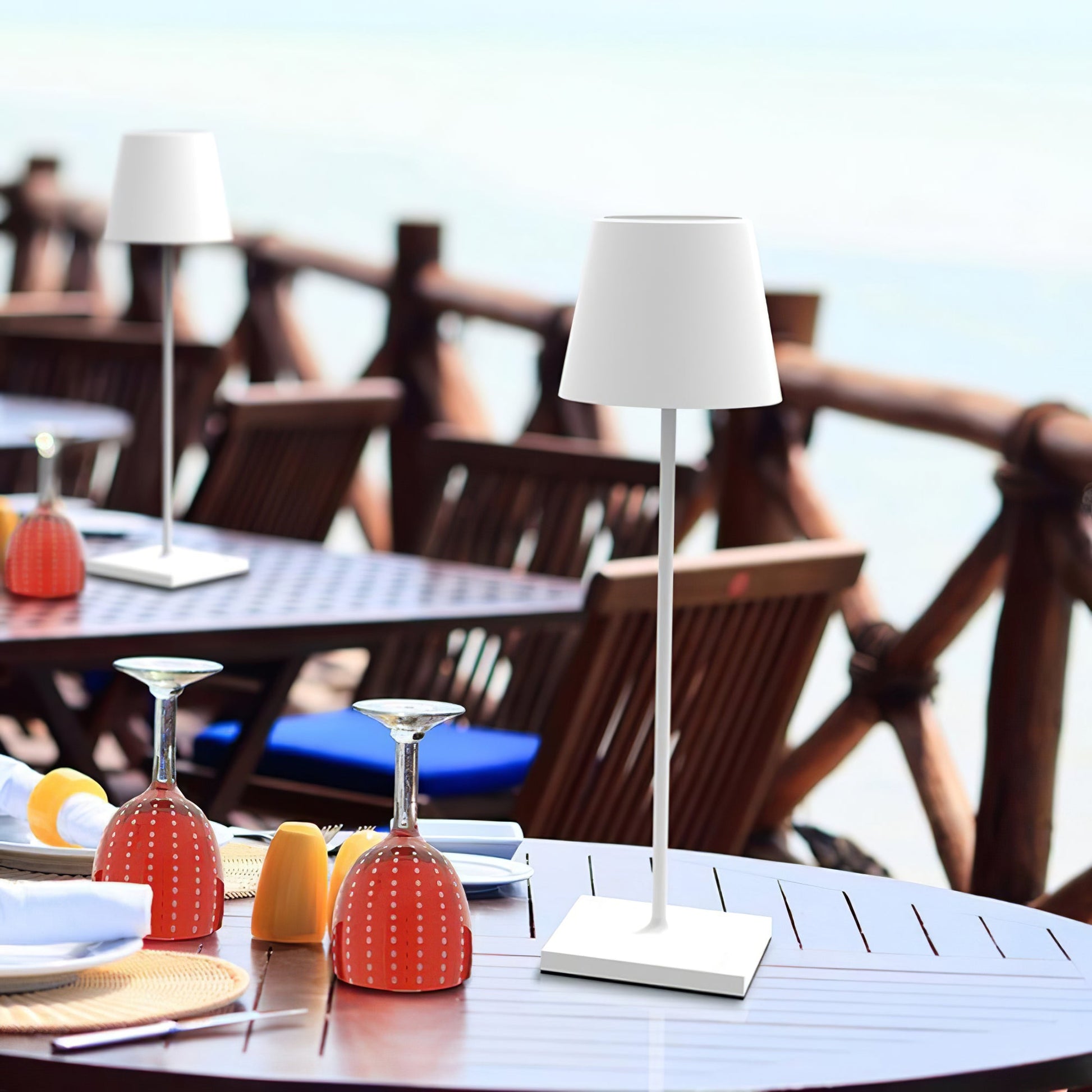 LED Built-in Battery Table Lamp - Portable Wireless Light for Home, Office, and Outdoor Use