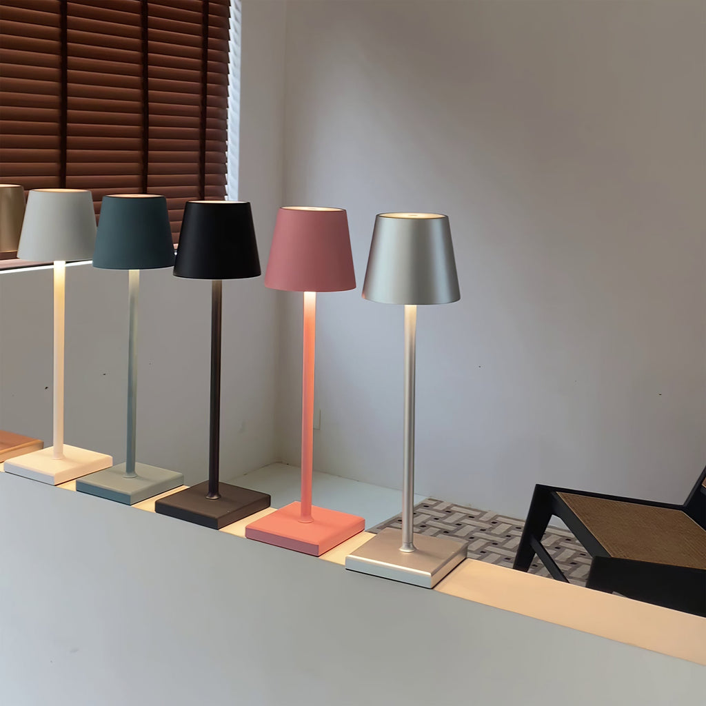 LED Built-in Battery Table Lamp - Portable Wireless Light for Home, Office, and Outdoor Use