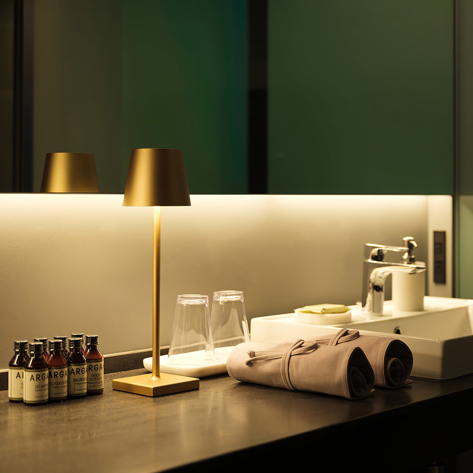 LED Built-in Battery Table Lamp - Portable Wireless Light for Home, Office, and Outdoor Use