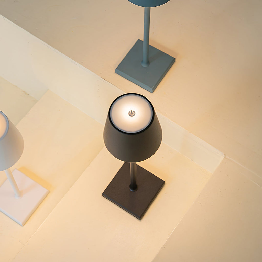 LED Built-in Battery Table Lamp - Portable Wireless Light for Home, Office, and Outdoor Use