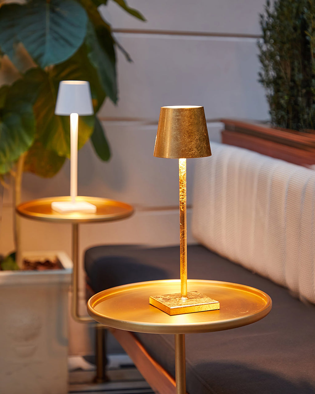 LED Battery-Powered Table Lamp with Built-in Rechargeable Design for Indoor & Outdoor Use