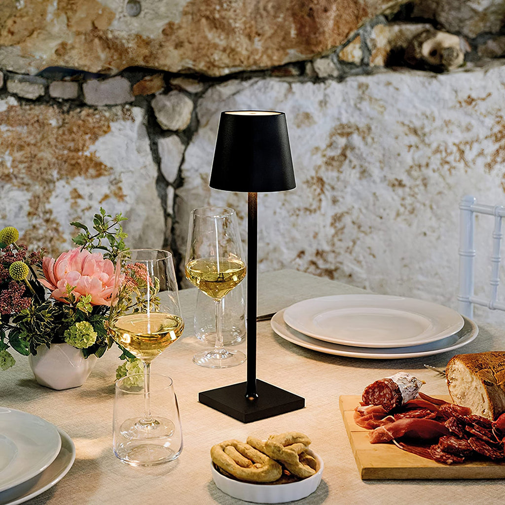 LED Battery-Powered Table Lamp with Built-in Rechargeable Design for Indoor & Outdoor Use