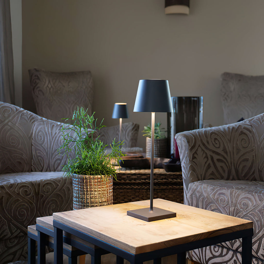 LED Battery-Powered Table Lamp with Built-in Rechargeable Design for Indoor & Outdoor Use