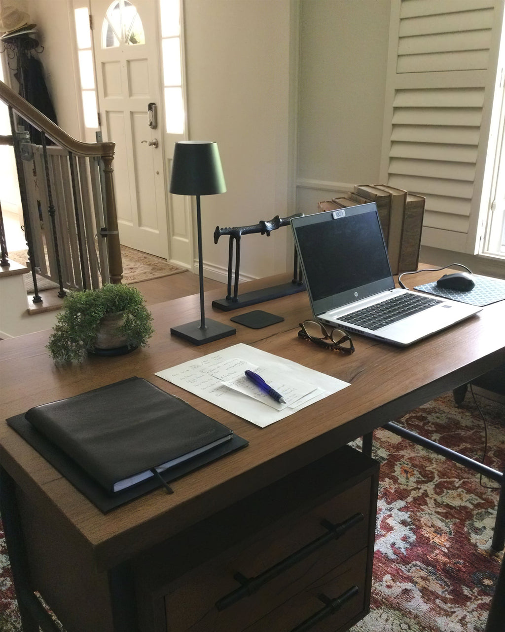 LED Battery-Powered Table Lamp with Built-in Rechargeable Design for Indoor & Outdoor Use