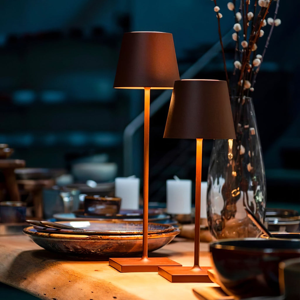 LED Built-in Battery Table Lamp - Portable Wireless Light for Home, Office, and Outdoor Use