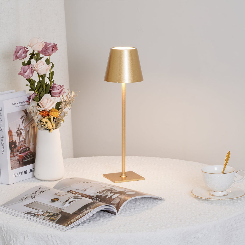LED Battery-Powered Table Lamp with Built-in Rechargeable Design for Indoor & Outdoor Use