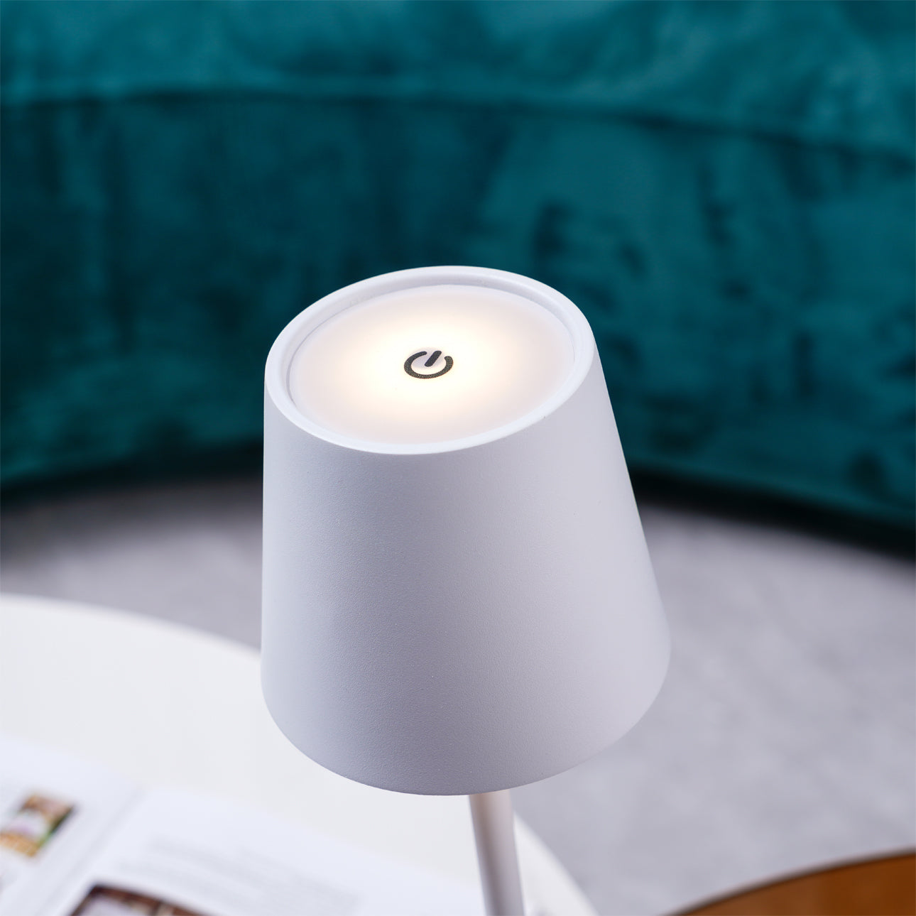 LED Battery-Powered Table Lamp with Built-in Rechargeable Design for Indoor & Outdoor Use