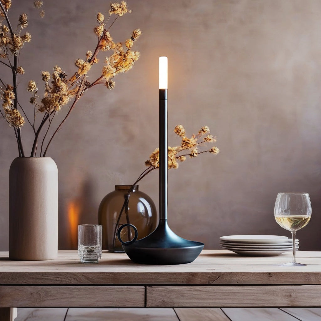 Portable LED Candle Lantern for Outdoor Camping, Emergency Lighting, and Home Decor