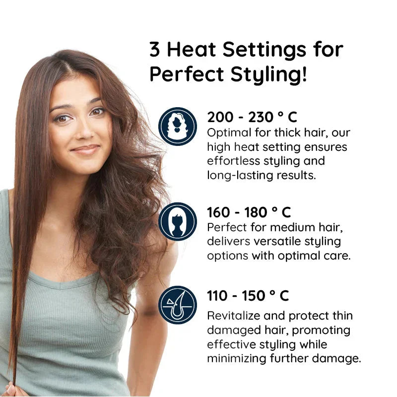 Professional 2-in-1 Rotating Iron Hair Brush - Woman Styling Tool