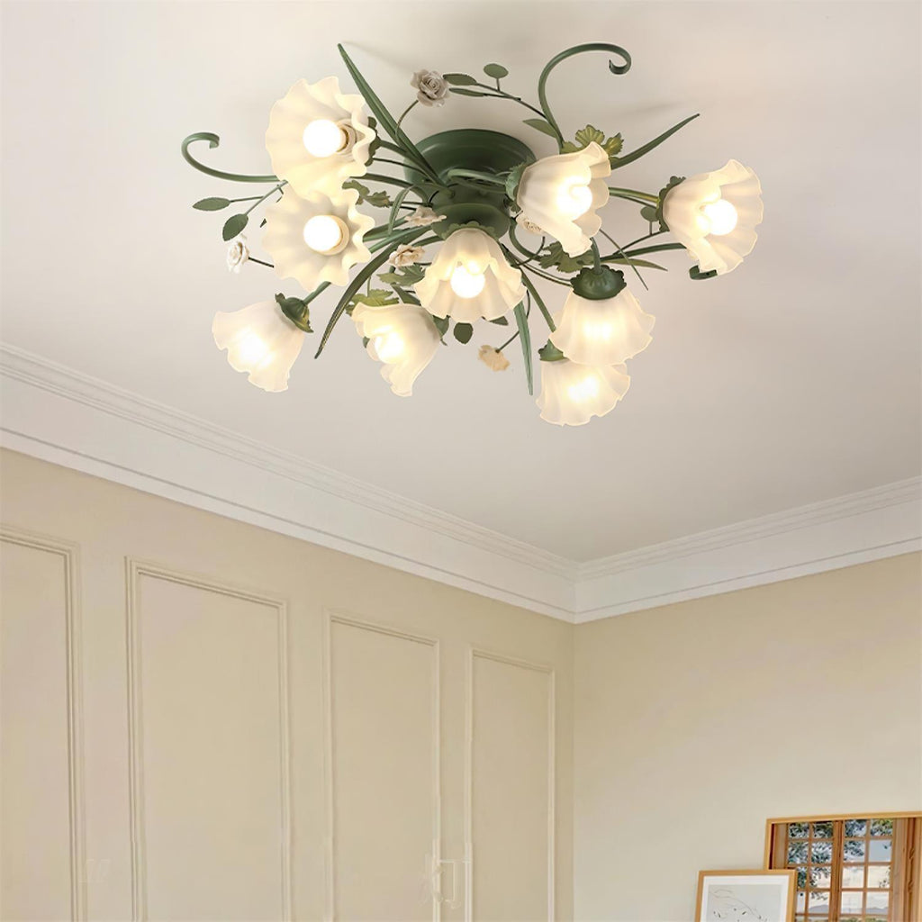 LED Quercia Ceiling Lamp - Modern Adjustable Fixture for Living Room & Dining Room Lighting