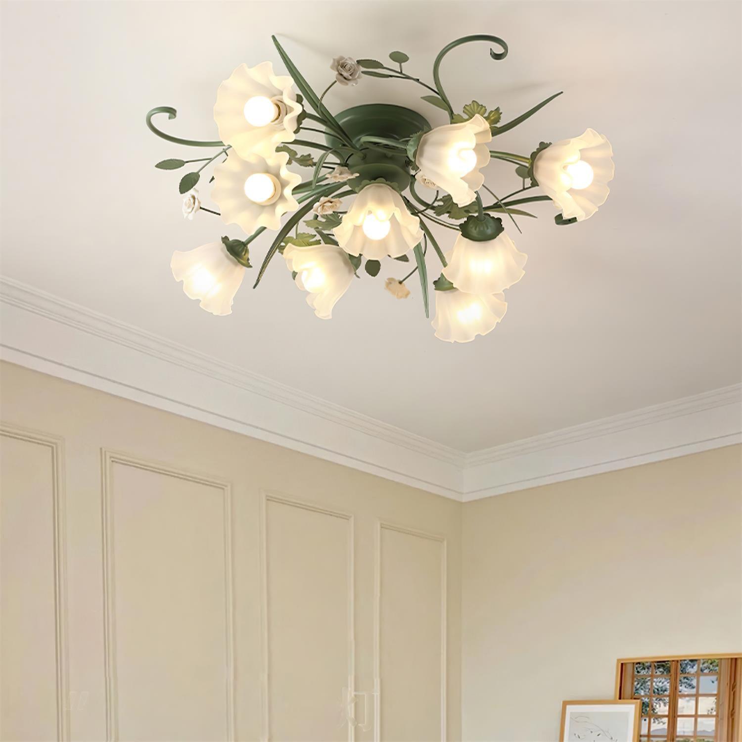 LED Quercia Ceiling Lamp - Modern Adjustable Fixture for Living Room & Dining Room Lighting