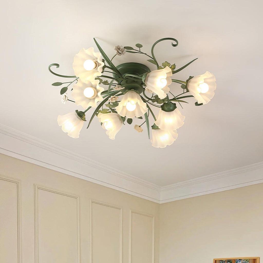 LED Quercia Ceiling Lamp - Modern Adjustable Fixture for Living Room & Dining Room Lighting
