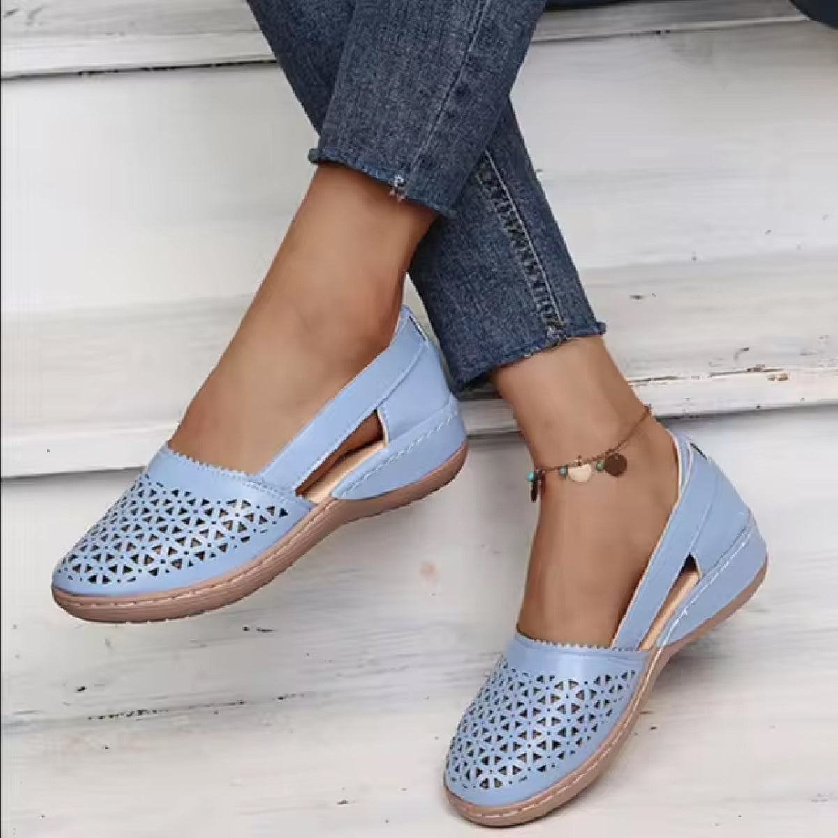 Women’s Orthopedic Sandals - Breathable & Comfortable Flat Shoes - Arch Support Lightweight Design Perfect for All-Day Wear