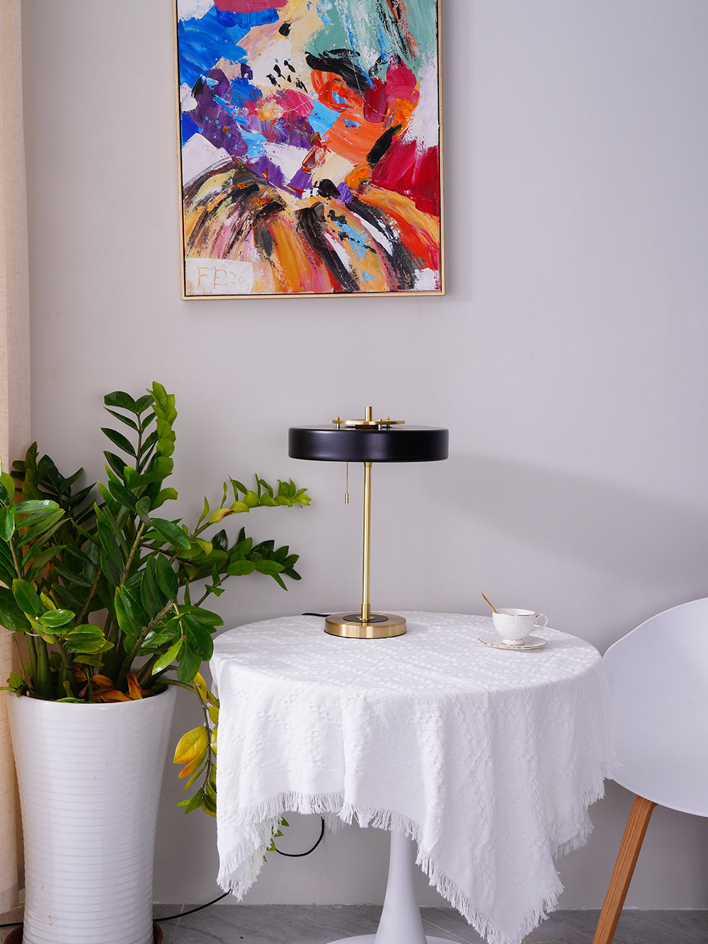 LED Table Lamp with Adjustable Brightness and Modern Design for Home Office & Bedroom Use