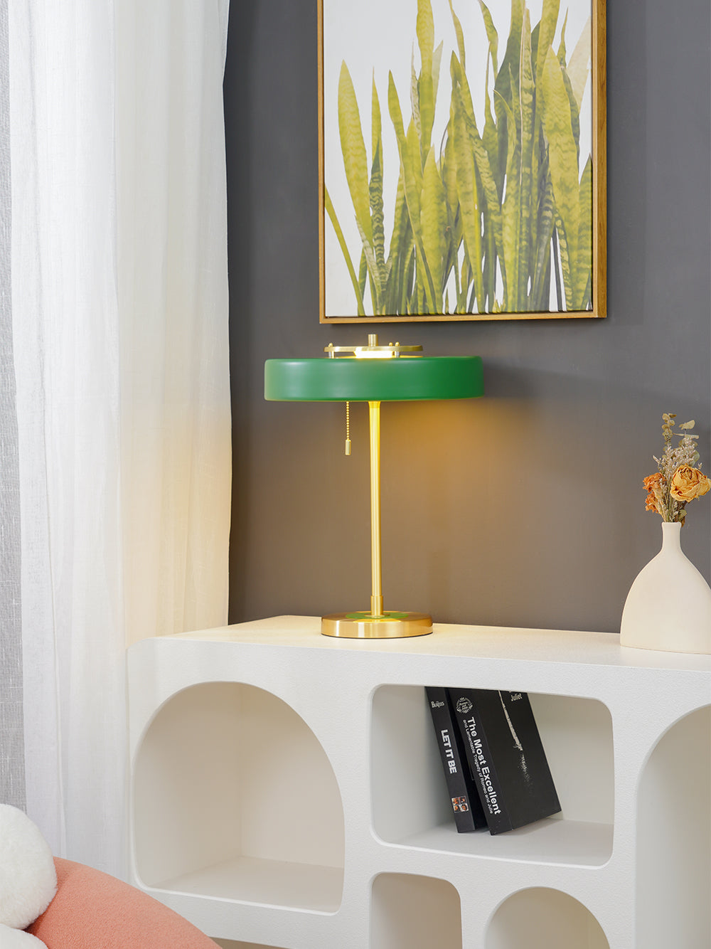 LED Table Lamp with Adjustable Brightness and Modern Design for Home Office & Bedroom Use