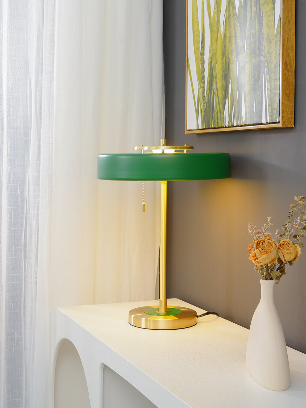 LED Table Lamp with Adjustable Brightness and Modern Design for Home Office & Bedroom Use