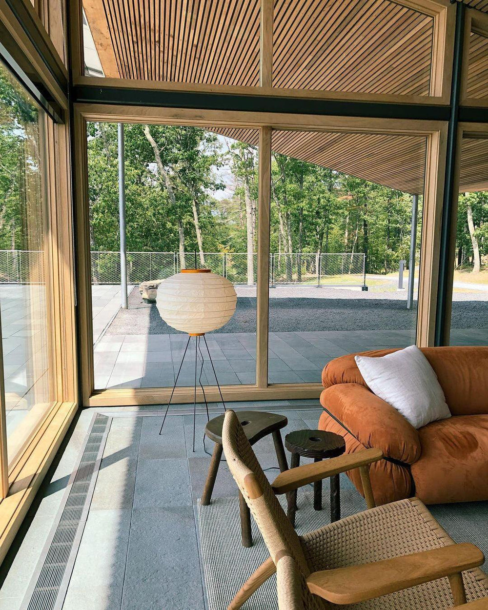 Rice Paper Floor Lamp with Wooden Base - Soft Ambient Lighting for Living Room & Bedroom Decor