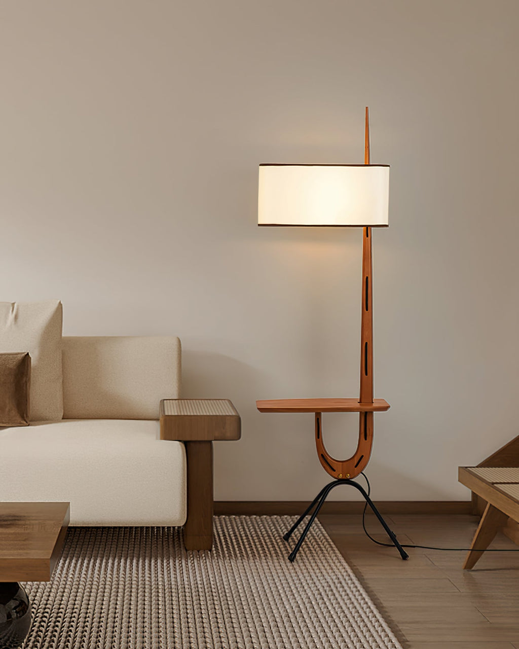 LED Giraffe Floor Lamp with Adjustable Height for Living Room & Kids' Room Lighting