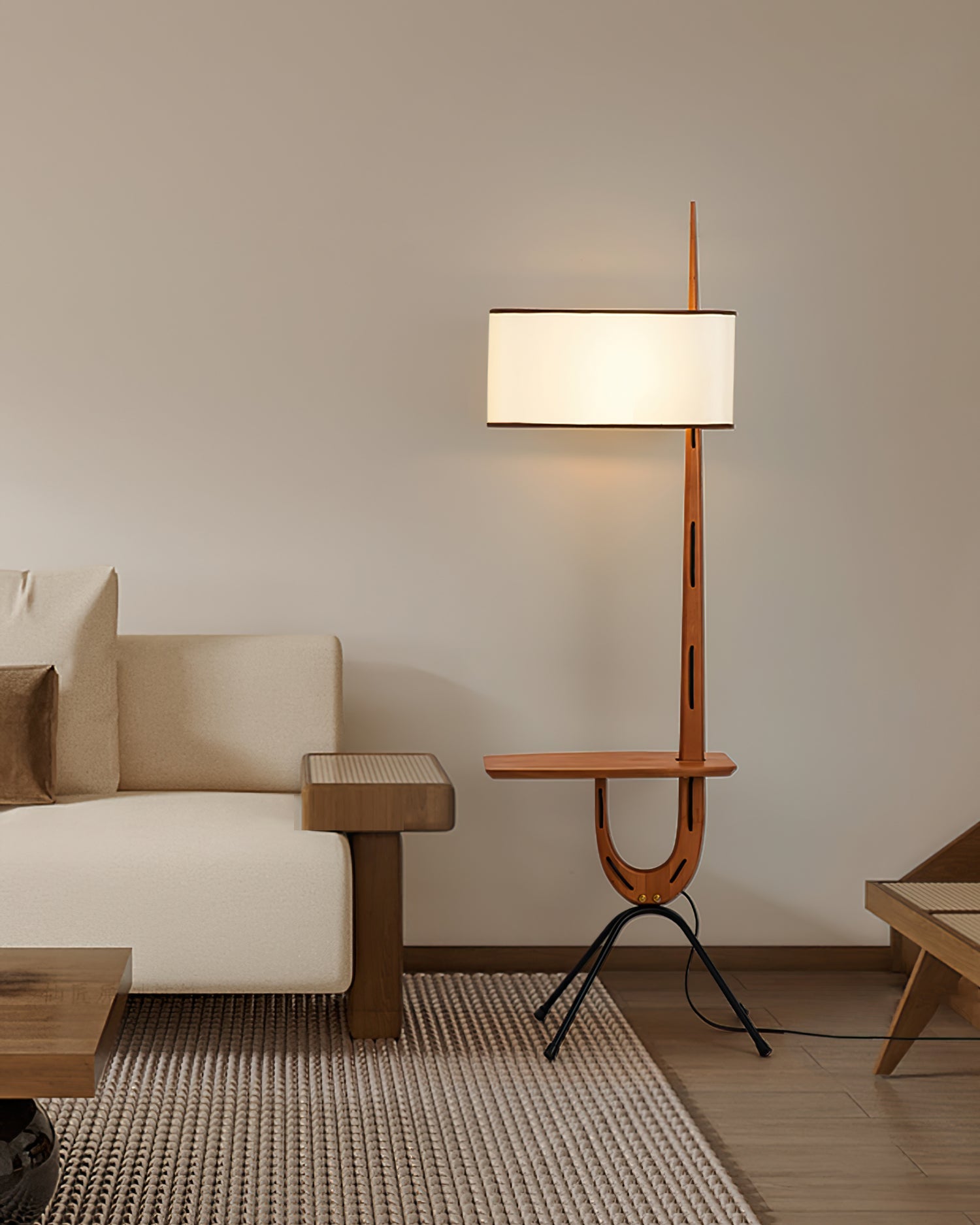 LED Giraffe Floor Lamp with Adjustable Height for Living Room & Kids' Room Lighting