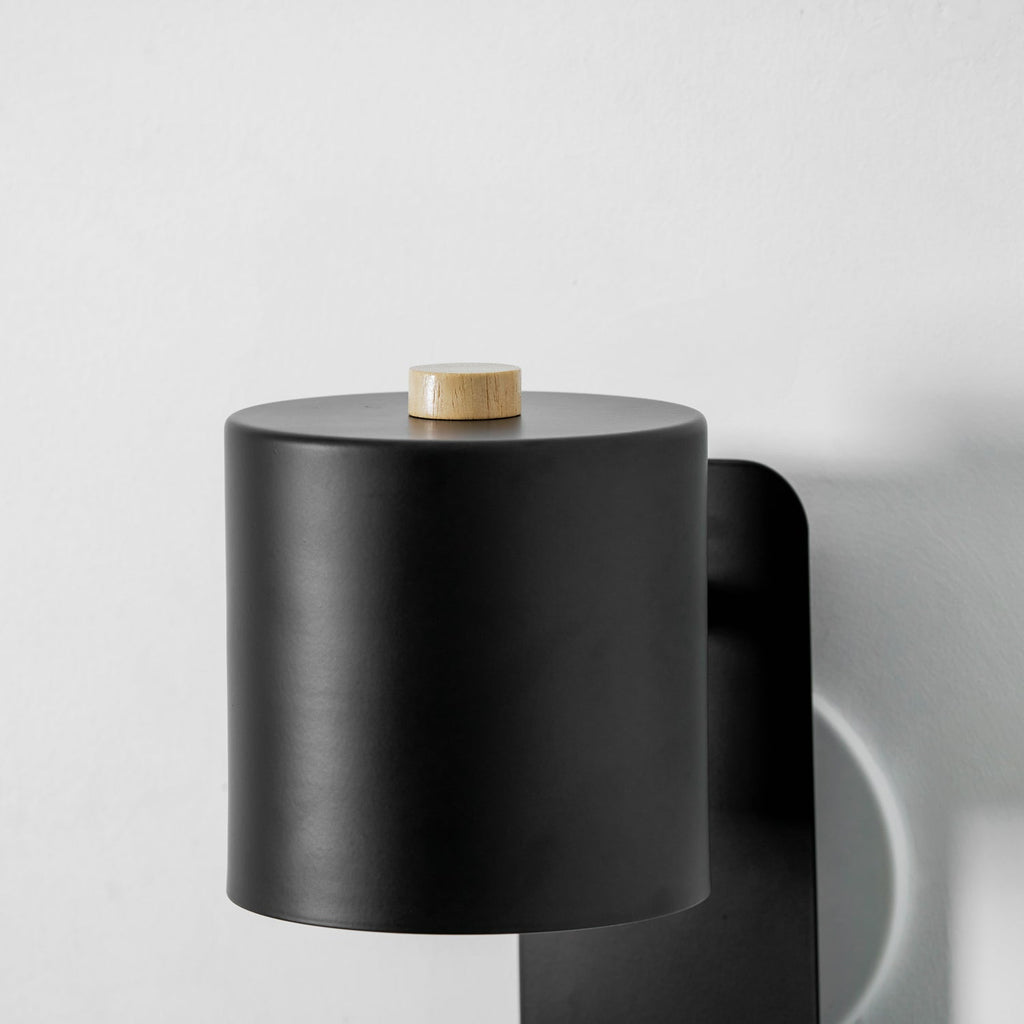 Rotatable Cylinder Plug-in Wall Lamp | 350-Degree Adjustable, Minimalist Design for Modern Indoor Spaces