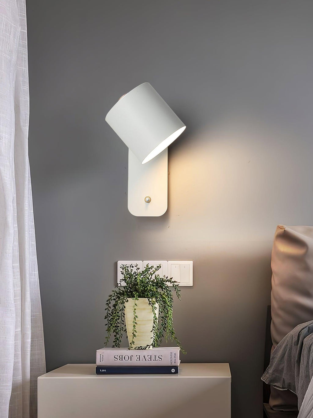 Rotatable Cylinder Wall Lamp | 350-Degree Adjustable, Minimalist Design for Modern Indoor Spaces