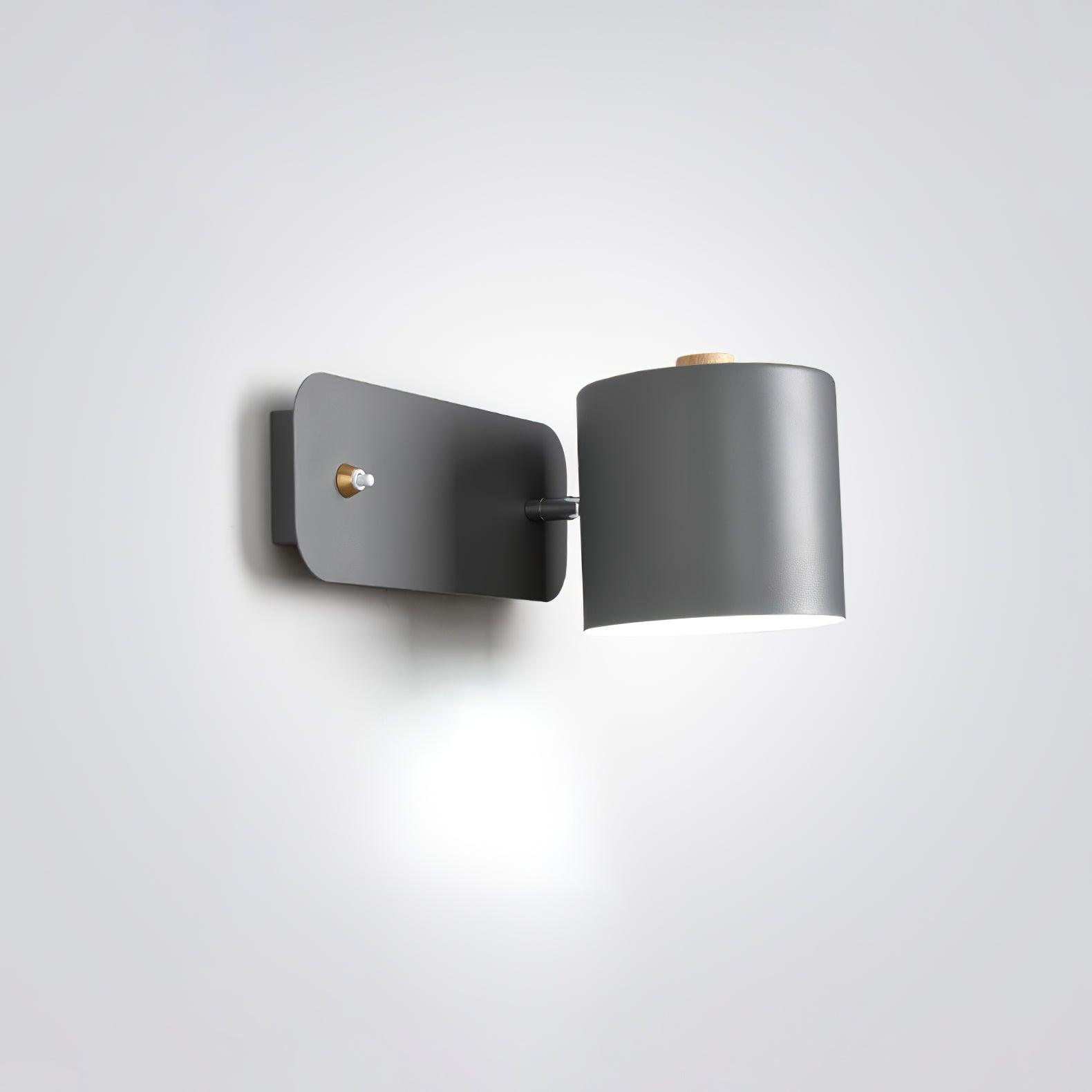 Rotatable Cylinder Wall Lamp with Adjustable Brightness for Living Room & Bedroom Lighting