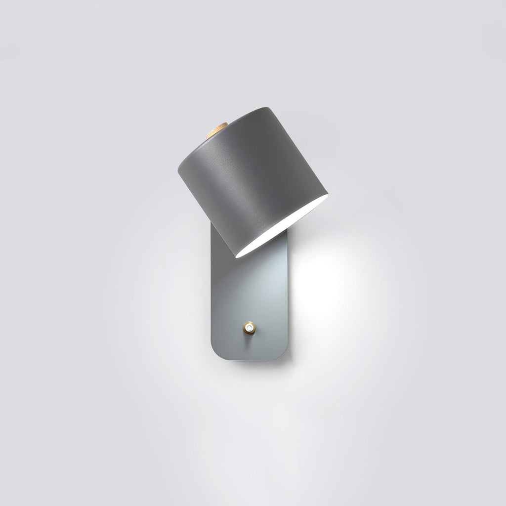 Rotatable Cylinder Wall Lamp with Adjustable Brightness for Living Room & Bedroom Lighting