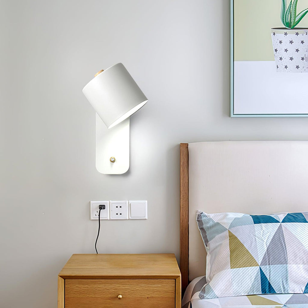 Rotatable Cylinder Wall Lamp | 350-Degree Adjustable, Minimalist Design for Modern Indoor Spaces