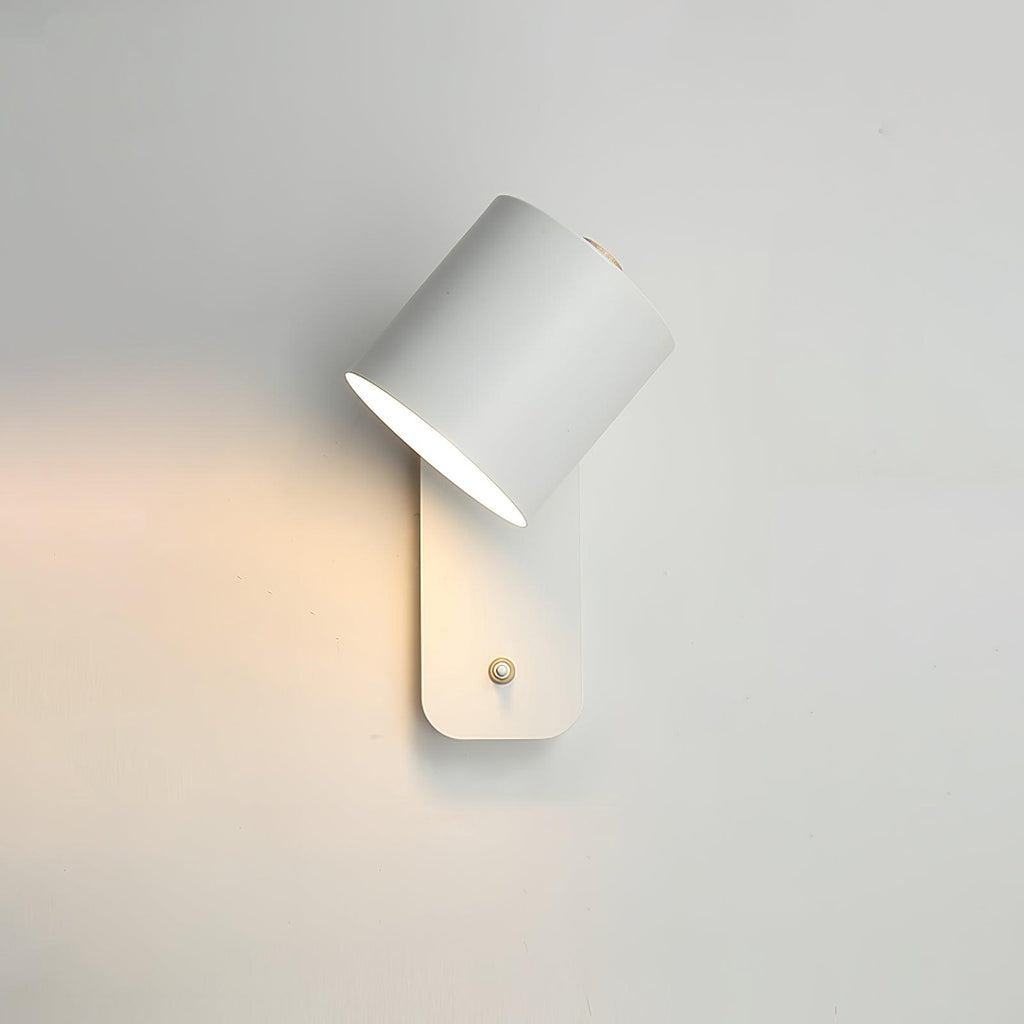 Rotatable Cylinder Wall Lamp with Adjustable Brightness for Living Room & Bedroom Lighting
