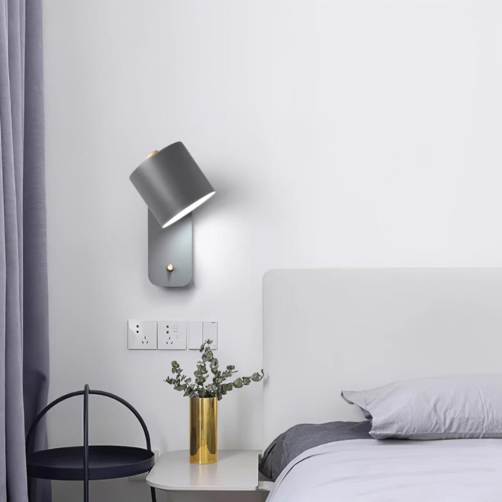 Rotatable Cylinder Wall Lamp | 350-Degree Adjustable, Minimalist Design for Modern Indoor Spaces