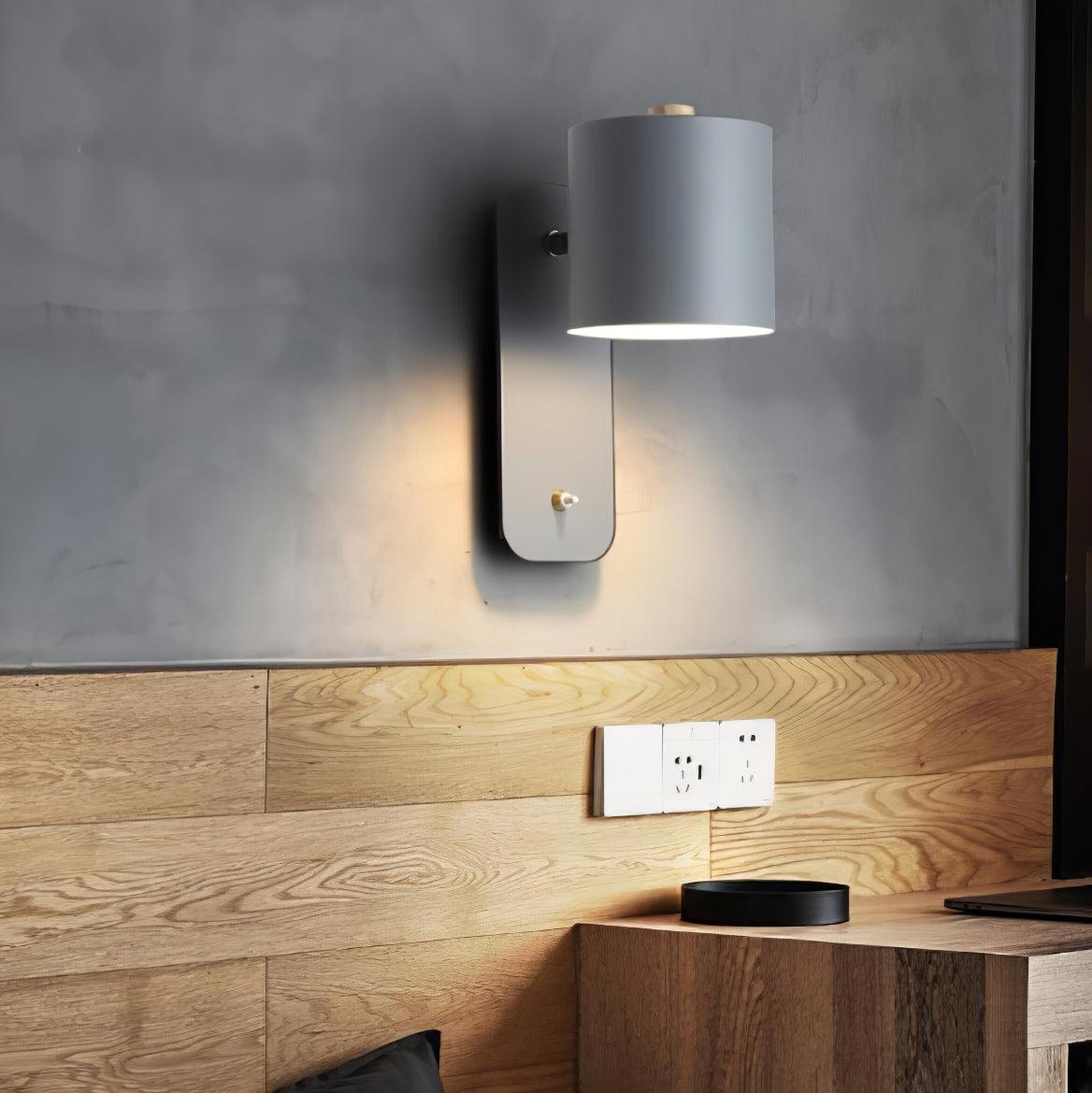 Rotatable Cylinder Wall Lamp | 350-Degree Adjustable, Minimalist Design for Modern Indoor Spaces