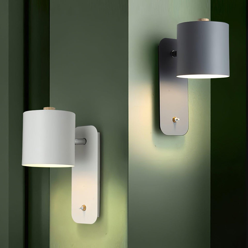 Rotatable Cylinder Wall Lamp | 350-Degree Adjustable, Minimalist Design for Modern Indoor Spaces