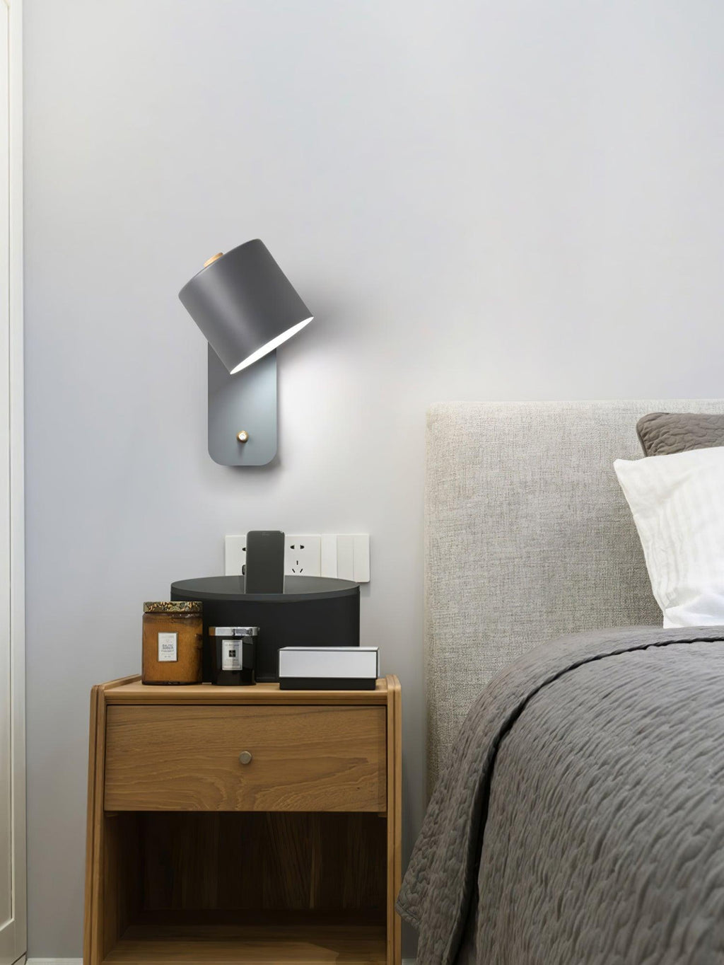 Rotatable Cylinder Wall Lamp | 350-Degree Adjustable, Minimalist Design for Modern Indoor Spaces