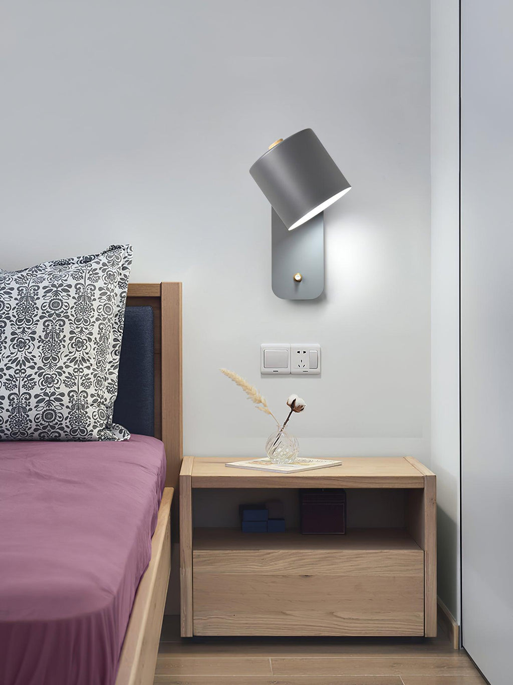 Rotatable Cylinder Wall Lamp | 350-Degree Adjustable, Minimalist Design for Modern Indoor Spaces