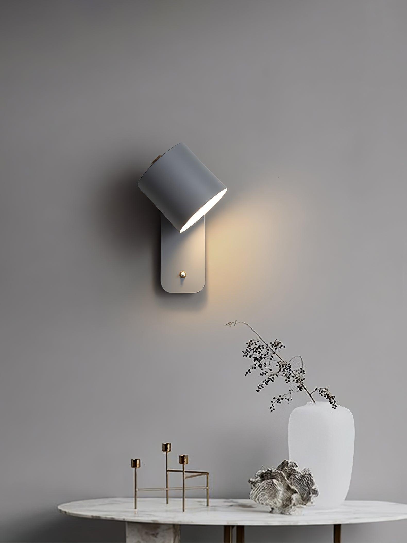 Rotatable Cylinder Wall Lamp | 350-Degree Adjustable, Minimalist Design for Modern Indoor Spaces