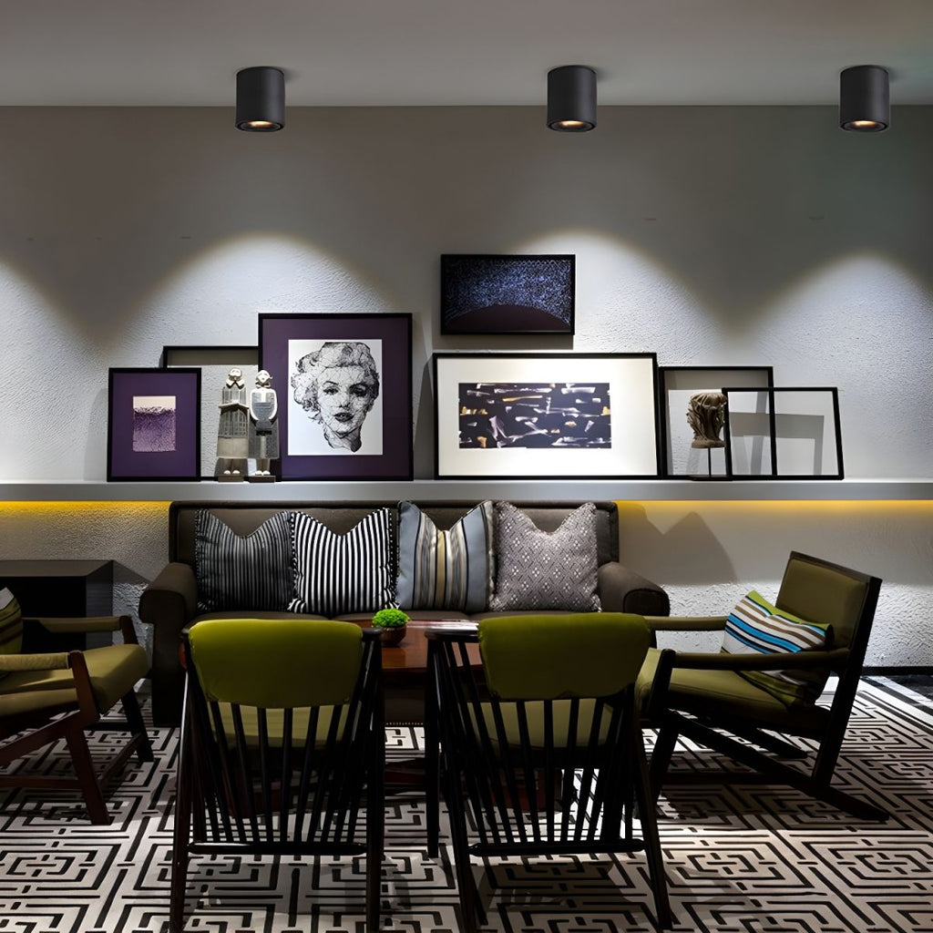 Rotatable LED Spotlight Ceiling Light Fixture for Adjustable Lighting in Living Room & Home Office