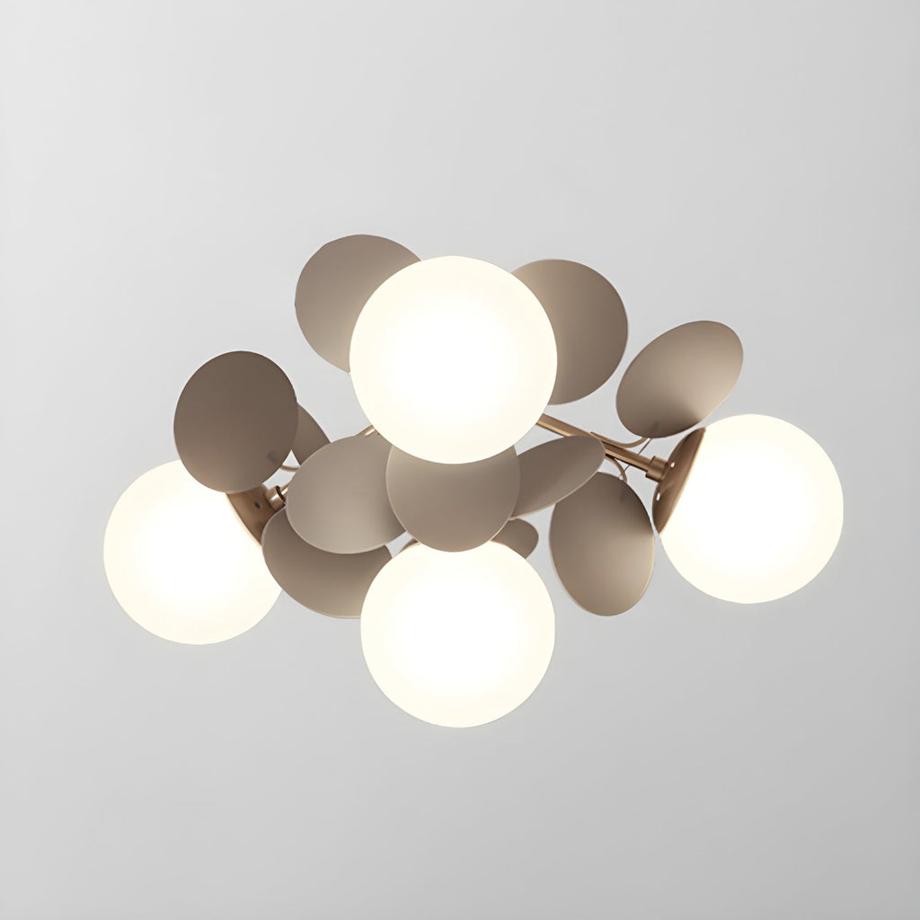 Round Macaron Ceiling Lamp | Colorful Metal & Glass Design for Children's Rooms, Offices & Indoor Spaces