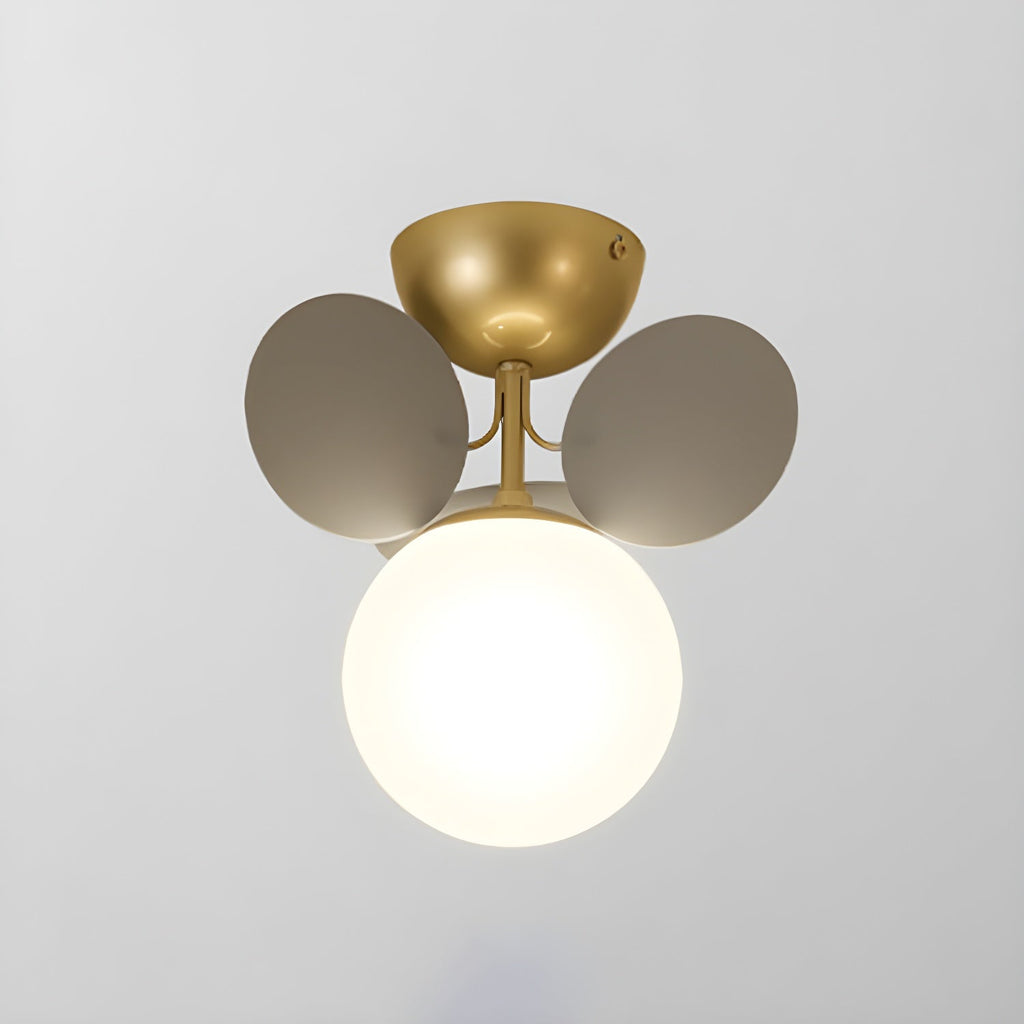 Round Macaron Ceiling Lamp | Colorful Metal & Glass Design for Children's Rooms, Offices & Indoor Spaces