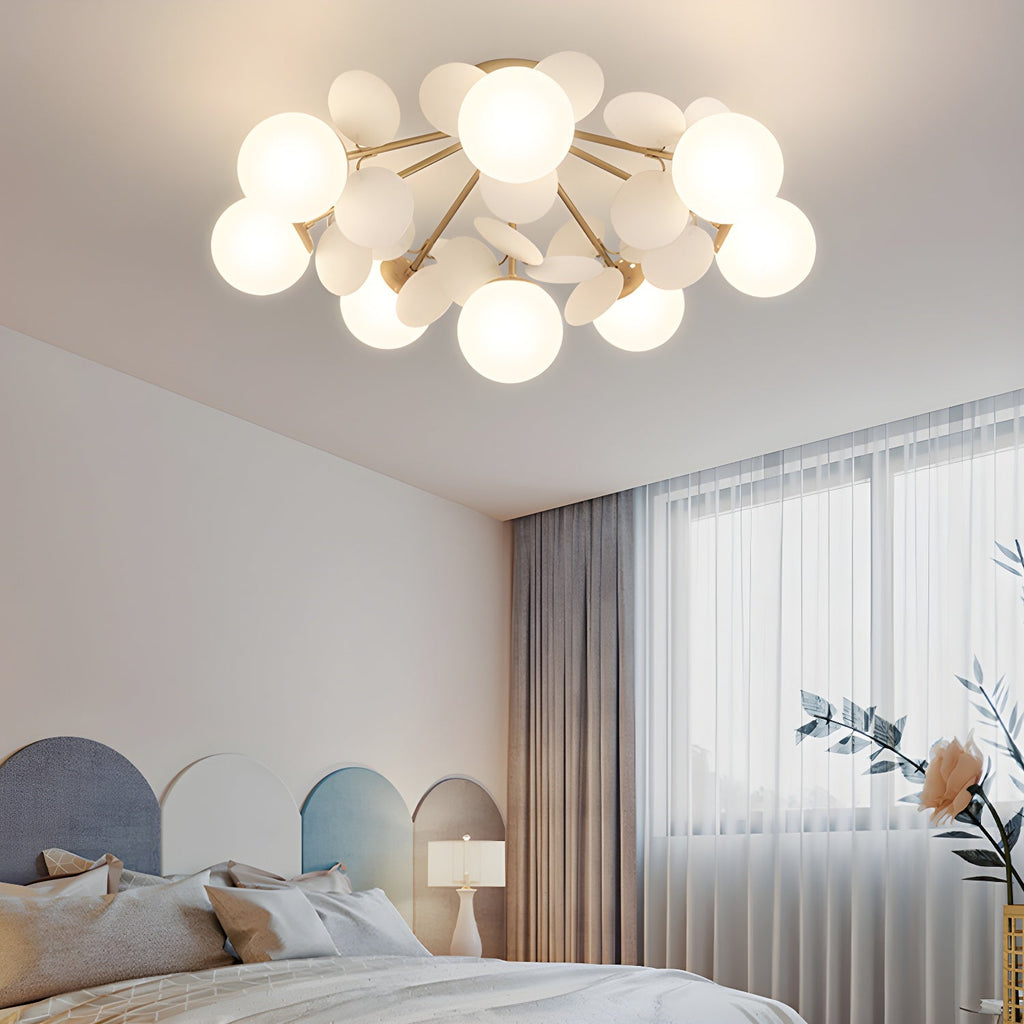 Round Macaron Ceiling Lamp | Colorful Metal & Glass Design for Children's Rooms, Offices & Indoor Spaces