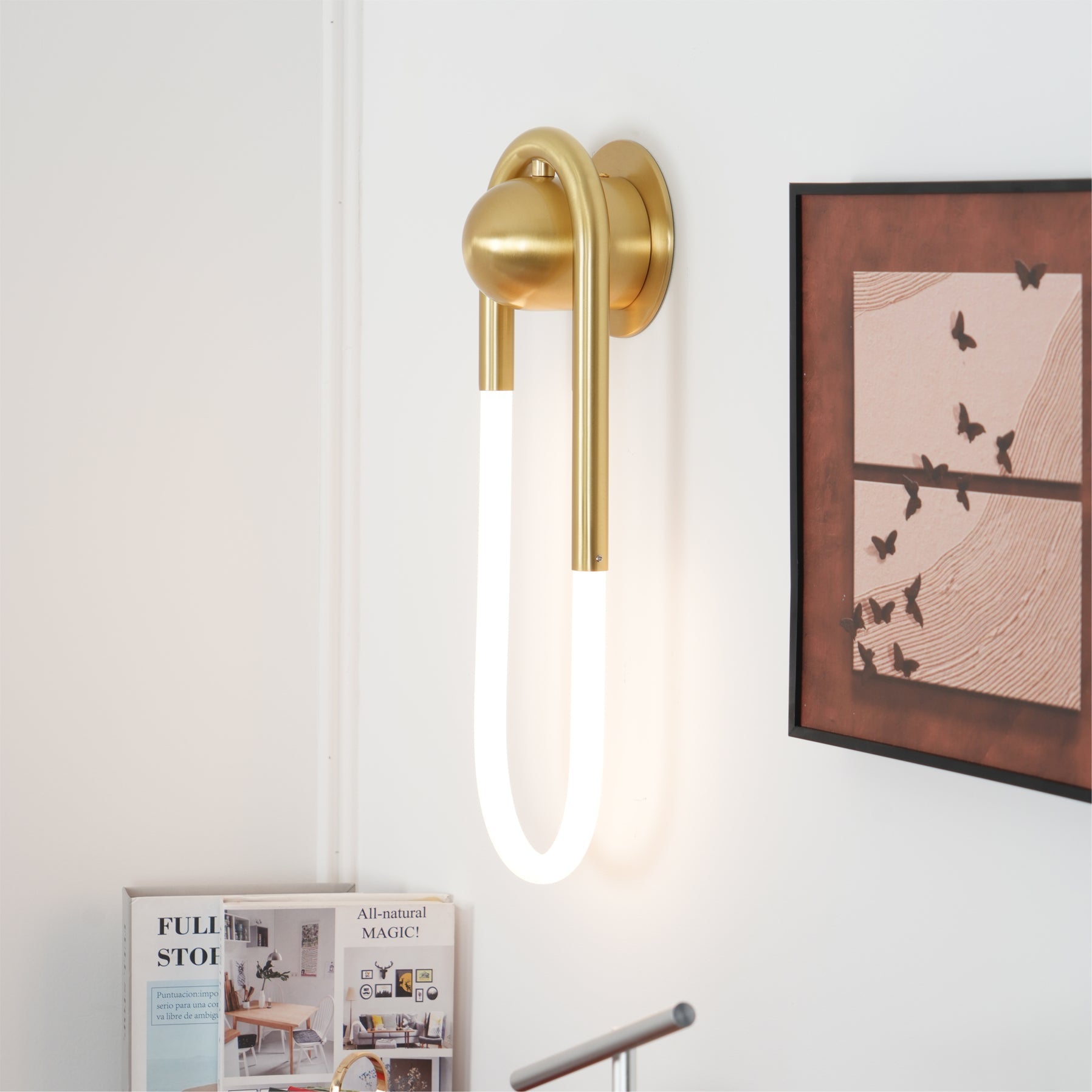 LED Wall Lamp - Rudi Loop Design - Modern Lighting Fixture for Living Room & Bedroom