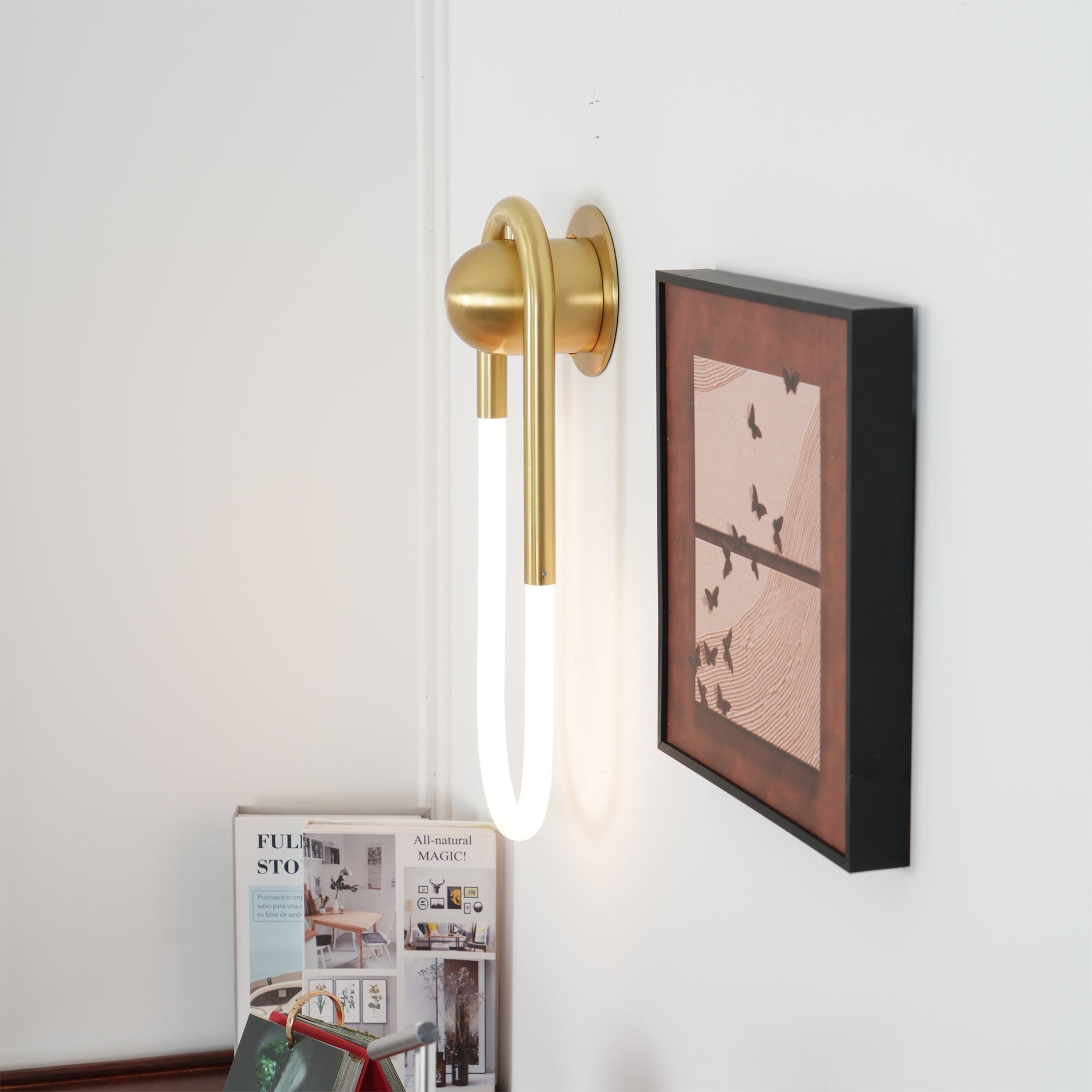 LED Wall Lamp - Rudi Loop Design - Modern Lighting Fixture for Living Room & Bedroom