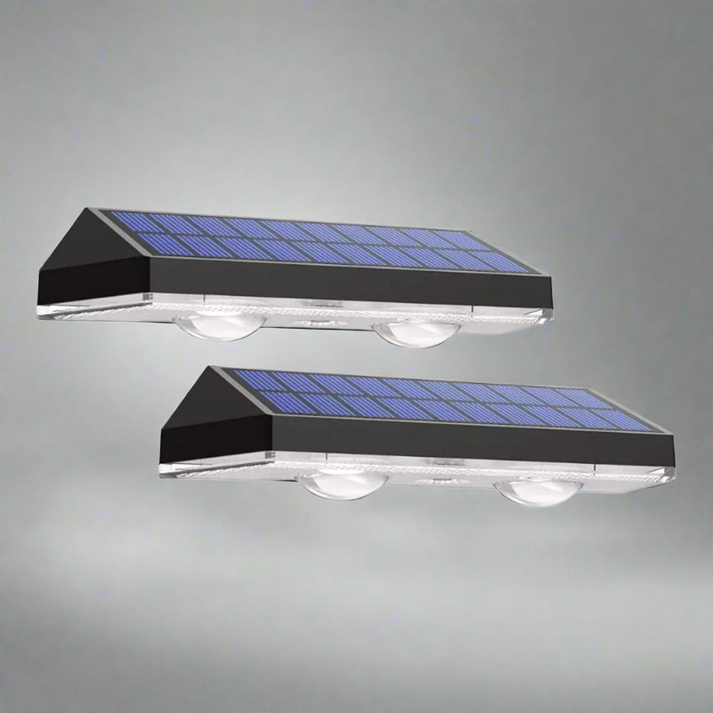 LED Solar Fence Lights - 2/4 PCS RGB & Warm White Outdoor Step Lights - IP65 Waterproof Wall Decor for Garden & Patio Lighting