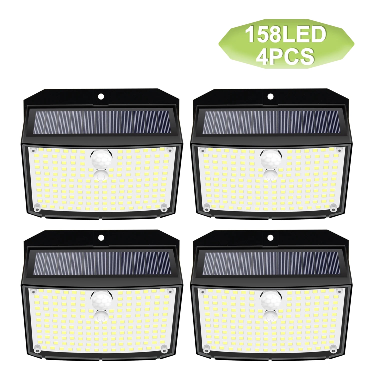 LED Solar Wall Lights - Outdoor Motion Sensor Security Light with 3 Modes, Waterproof Garden & Garage Wall Lamp for Courtyards