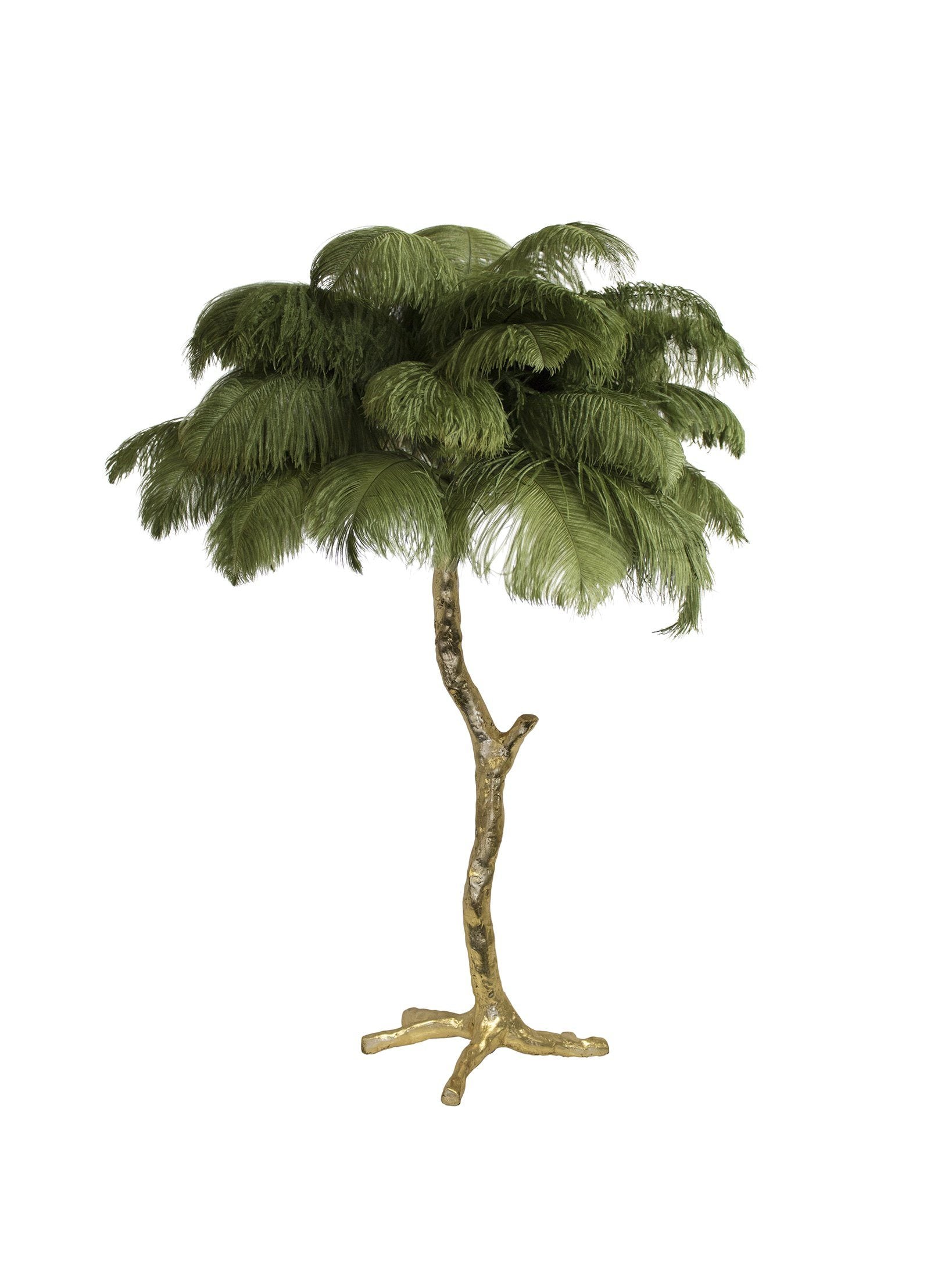 Ostrich Feather Table Lamp with Adjustable Brightness for Living Room & Bedroom Decor