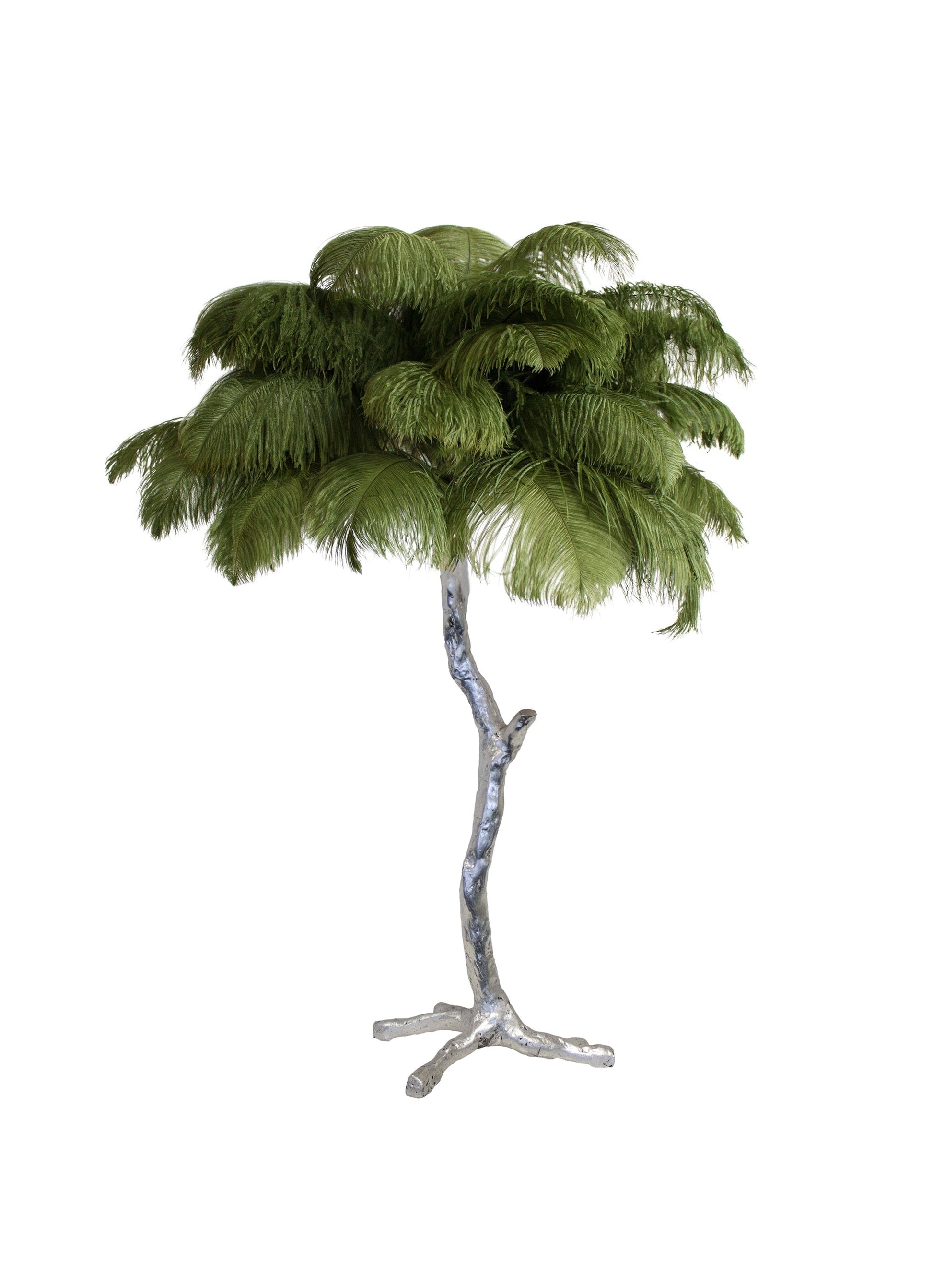 Ostrich Feather Table Lamp with Adjustable Brightness for Living Room & Bedroom Decor