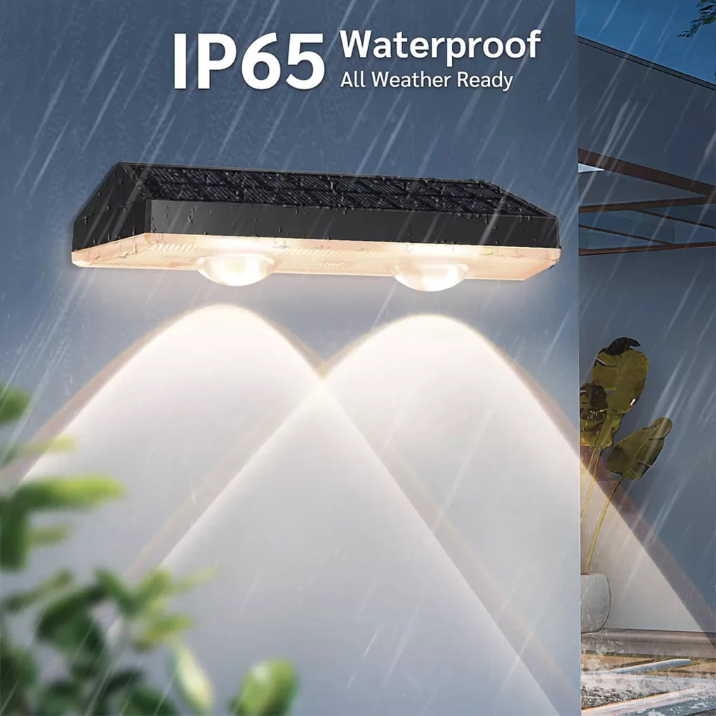 LED Solar Fence Lights - 2/4 PCS RGB & Warm White Outdoor Step Lights - IP65 Waterproof Wall Decor for Garden & Patio Lighting