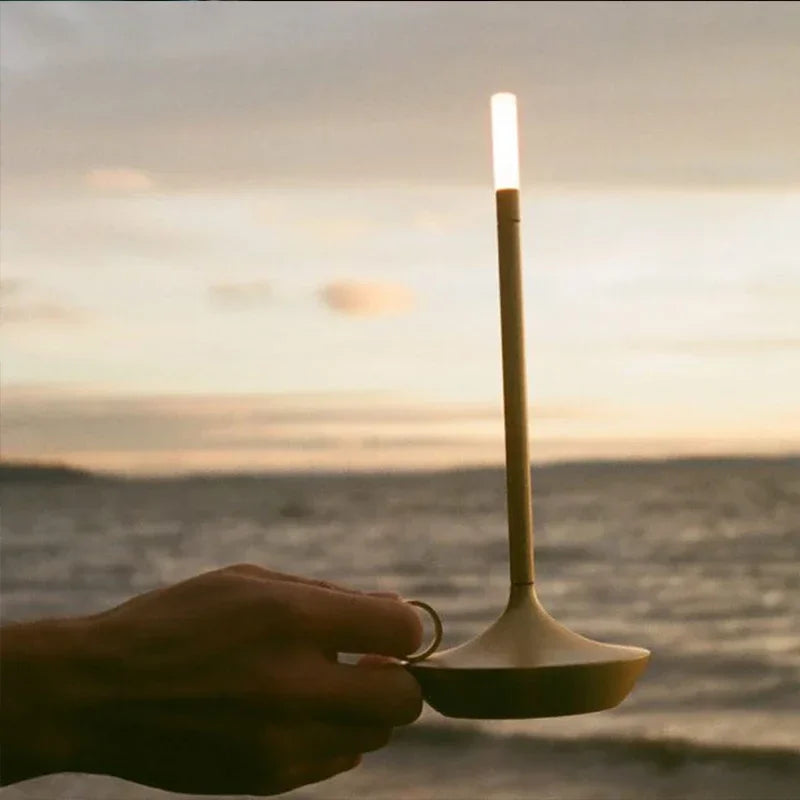 Portable LED Candle Lantern for Outdoor Camping, Emergency Lighting, and Home Decor