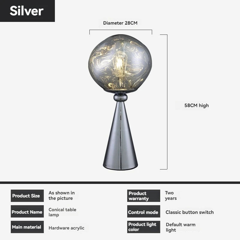 Lava Floor Lamp Black - Post-Modern Corner Floor Lamp with Smoke Gray Shade for Living Room & Bedroom Lighting