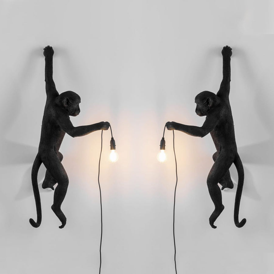 LED Monkey Wall Lamp - Unique Animal Design Fixture for Kids' Rooms, Nurseries & Playrooms